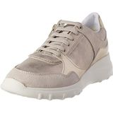 Geox D ALLENIEE Sneakers voor dames, LT Taupe/LT Gold, 35 EU, Lt Taupe Lt Gold, 35 EU