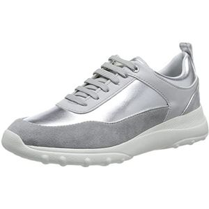 Geox D ALLENIEE Sneakers voor dames, zilver/parel, 35 EU, Silver Pearl, 35 EU