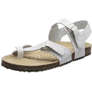 Geox Dames D BRIONIA sandaal, gebroken wit, 35 EU, off-white, 35 EU