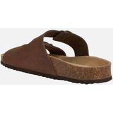 GEOX - BRIONIA - Sandalen - Koffiekleur - Nubuck