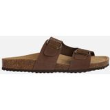 GEOX - BRIONIA - Sandalen - Koffiekleur - Nubuck