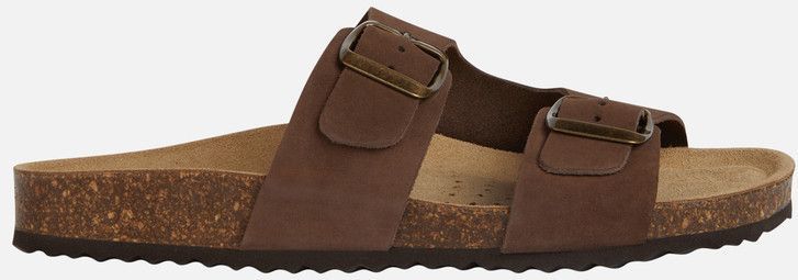 GEOX - BRIONIA - Sandalen - Koffiekleur - Nubuck