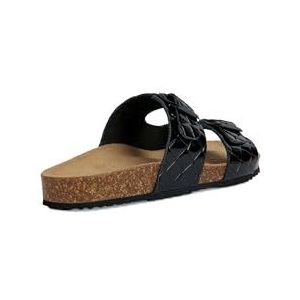 Geox Dames D BRIONIA sandaal, zwart, 35 EU, zwart, 35 EU