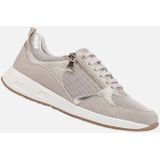 Geox - Bulmya - Sneakers - Goud Beige - Leer en Mesh