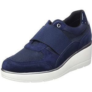 Geox D ILDE Sneakers voor dames, marineblauw, 38 EU, navy, 38 EU