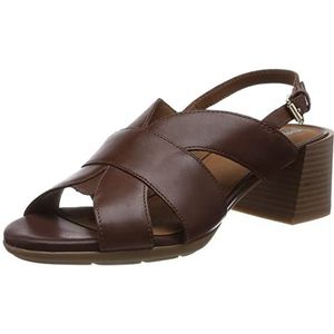 Geox Dames D New MARYKARMEN sandaal, bruin, 41 EU, bruin, 41 EU