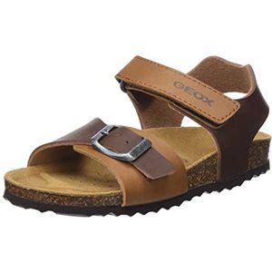 Geox Jongens J Ghita Boy sandalen, Brown Tan, 32 EU