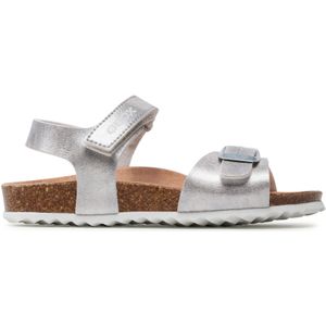Geox J Adriel meisjessandalen, zilver.