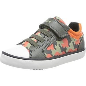 Geox J Gisli Boy Sneakers voor jongens, Legeroranje, 20 EU