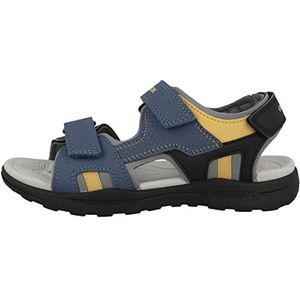 Geox J Vaniett Boy Sandaal voor jongens, Avio Dk Yellow, 36 EU