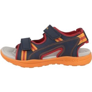 Geox Jongens J Vaniett Boy sandaal, blauw-oranje., 25 EU Schmal
