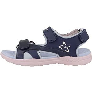 Geox J Vaniett Girl sandalen voor meisjes, Navy pink., 30 EU