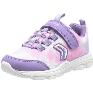 Geox J New Torque Girl Sneakers voor meisjes, violet cyclamen, 24 EU