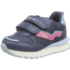 Geox J Fastics Girl Sneakers voor meisjes, Navy koraal, 36 EU