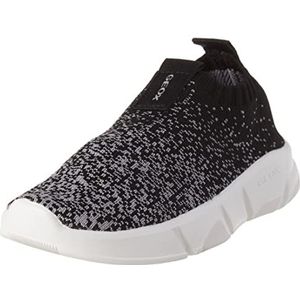 Geox J Aril Boy Sneakers voor jongens, Grijs/Zwart