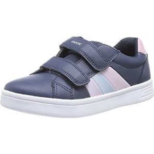 Geox J Djrock Girl Sneakers voor meisjes, Navy pink., 36 EU