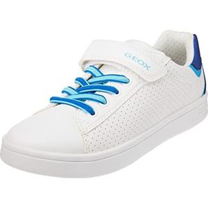 Geox J DJROCK Boy sneakers, wit/koningsblauw, Wit Royal, 35 EU