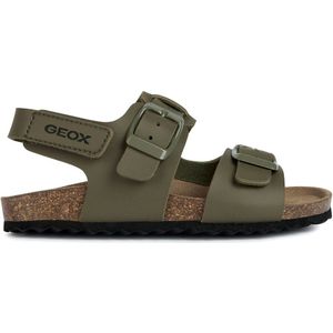 Geox J Ghita Boy Sandal, Military, 29 EU, legergroen, 29 EU