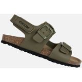 GEOX GHITA Sandalen - LEGERGROEN - Anatomische, Ademende Jongenssandaal