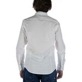 T-shirt - Wit - 97% Katoen 3% Elastaan - Lange Mouwen