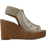 Sandalen - Effen - Imitatieleer - Riemsluiting - Sleehak