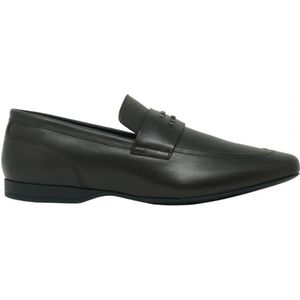 Versace collectie loafer bruine leren schoenen