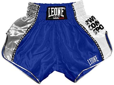 Leone1947 - Training Boksbroek - Blauw - Satijn