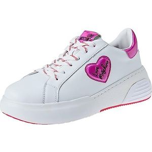 Love Moschino Ja15125g1h, damessneakers, Wit Roze, 35 EU