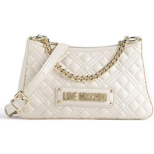 Love Moschino Quilted Crossbody tas ivoor