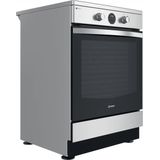 Indesit | IS67IQ8CCX/FR | Vrijstaand fornuis | Inductiekookplaat zones | Roestvrijstaal | A