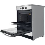 Indesit | IS67IQ8CCX/FR | Vrijstaand fornuis | Inductiekookplaat zones | Roestvrijstaal | A