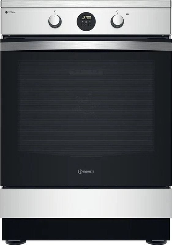 Indesit | IS67IQ8CCX/FR | Vrijstaand fornuis | Inductiekookplaat zones | Roestvrijstaal | A
