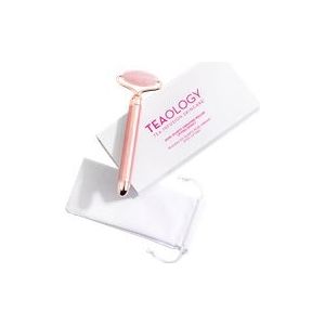 Teaology Rose Quartz Vibrerende Gezichtsroller - Rose quartz roller gezichtsverzorging - Elektrische jade roller - 1 stuk