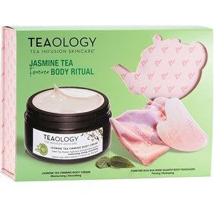 Teaology Verzorging Lichaamsverzorging Cadeauset Jasmine Tea Firming Body Cream 300 ml + Rose Quartz Gua Sha