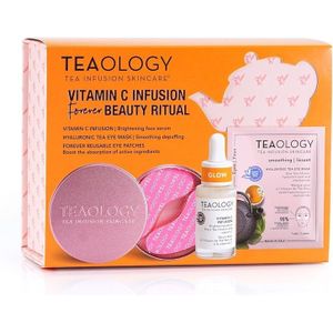 Teaology Verzorging Gezichtsverzorging Cadeauset Vitamin C Infusion 15 ml + Hyaluronic Eye Mask + Reusable Eye Patches