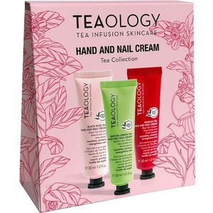 Teaology - Gouden Editie - Hand- en Nagelcrèmeset - Matcha Lemon Tea 30 ml - Passion Tea 30 ml - Black Rose Tea 30 ml