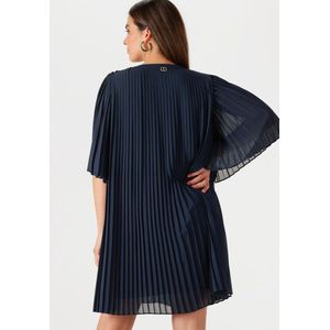 Twinset Milano - Mini Jurk - Donkerblauw - Katoen
