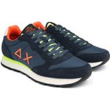 Sun68 Tom Fluo Lage sneakers - Heren - Blauw - Maat 41