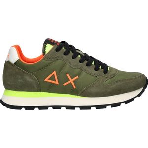 Sun68, Schoenen, Heren, Groen, 43 EU, Fluo Tom Stijlvolle Herensneakers