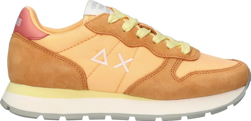 Sun68 Ally Solid Nylon Sneakers - Oranje - Textiel - Casual Design