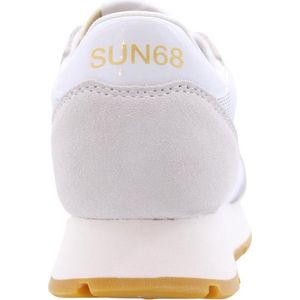 Sneaker running Sun68 Ally glitter textile in suede/ tessuto bianco donna DS24SU05 Z34203 36