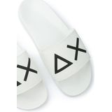 Sun68 - Heren Slippers - Wit - Rubber - Heren Logo