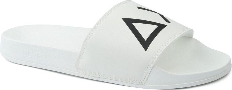 Sun68 - Heren Slippers - Wit - Rubber - Heren Logo