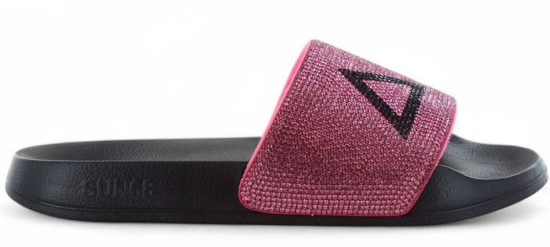 Sun68 - Logo Slippers - Roze - 100% Polyurethaan