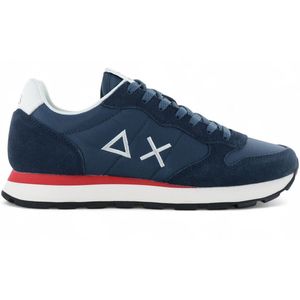 SUN68 Tom Solid - Heren Sneakers Schoenen Blauw Z35101-07 - Maat EU 40