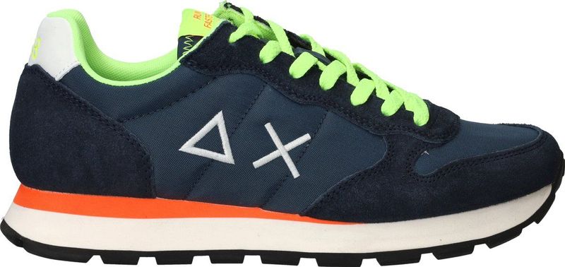 Sun68 - Blauwe Lage Sneakers voor Heren