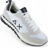SUN68 - Tom Snake - Sneakers - Wit - Leer - Textiel