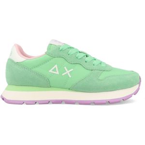 Sun68 Ally Solid Sneaker - Groen - Nylon - Ademend