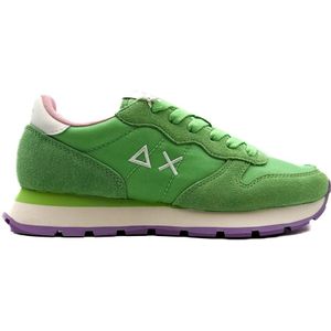 Sun68 - Ally Solid Nylon - Sneakers - Groen Licht - Nylon