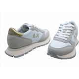 SUN68 - Ally Gold Silver - Sneakers - Wit - Glitter - Uitneembaar Voetbed
